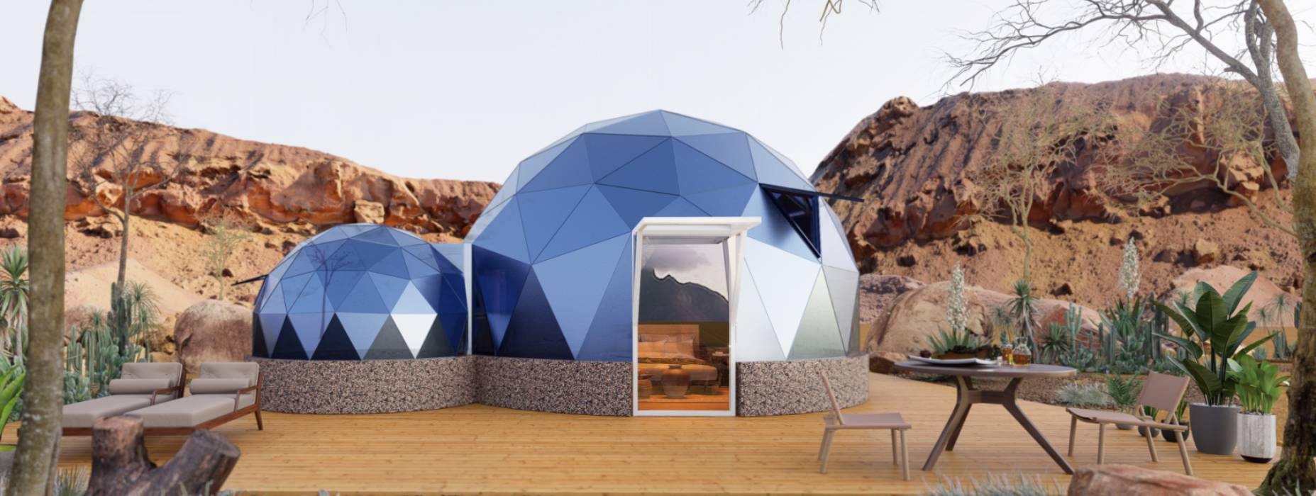 蠡县球形智能光伏玻璃星空房